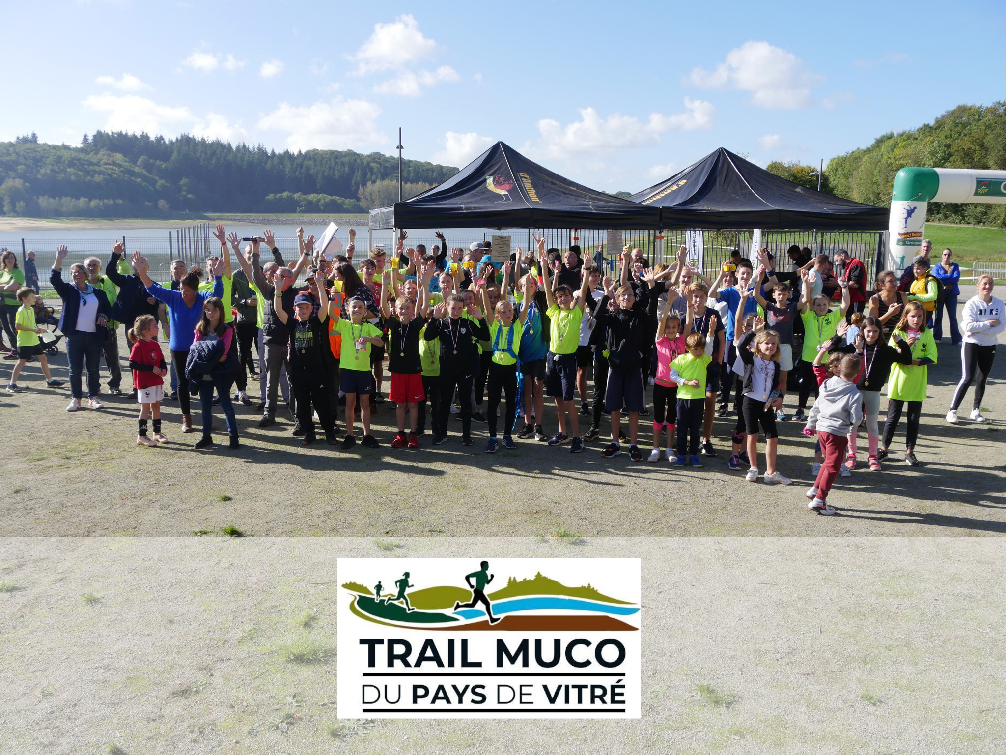 enfants lors du trail-muco